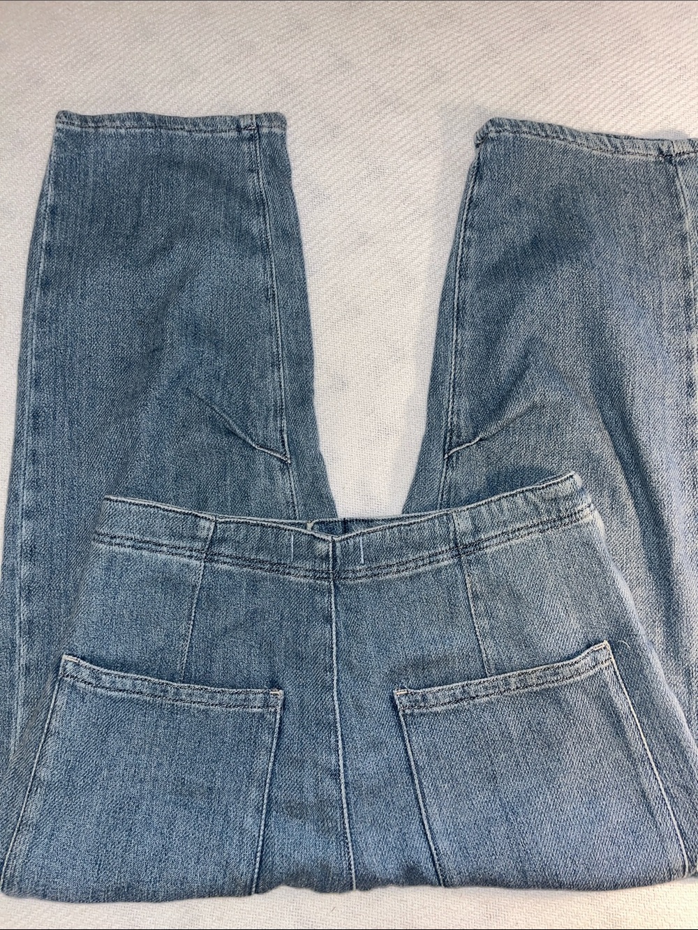 We The Free Vintage Light Blue Button-Fly Jeans - Picture 5 of 8